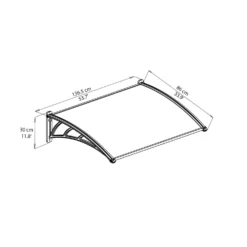 Palram - Canopia Canopy Neo 1350 Grey Twinwall -Garden Care Tools Deals Store 12807312 1234833218003766