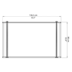 Palram - Canopia Canopy Neo 1350 Grey Twinwall -Garden Care Tools Deals Store 12807312 1254833218227989