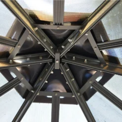 Palram - Canopia Monaco Hexagonal Garden Gazebo Grey -Garden Care Tools Deals Store 12810973 1244924173025941