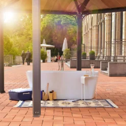 Palram - Canopia Monaco Hexagonal Garden Gazebo Grey -Garden Care Tools Deals Store 12810973 6594924172899470