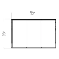 Palram - Canopia Canopy Venus 1350 Clear -Garden Care Tools Deals Store 12810976 4564833200882271