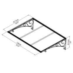 Palram - Canopia Canopy Venus 1350 Clear -Garden Care Tools Deals Store 12810976 6284833201142140