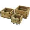 Forest Garden Wooden Kendal Square Planter (Set Of 3)