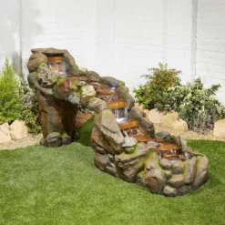 Stylish Fountains Bustling Waters Including LED Lights -Garden Care Tools Deals Store 12814089 1794957312372359