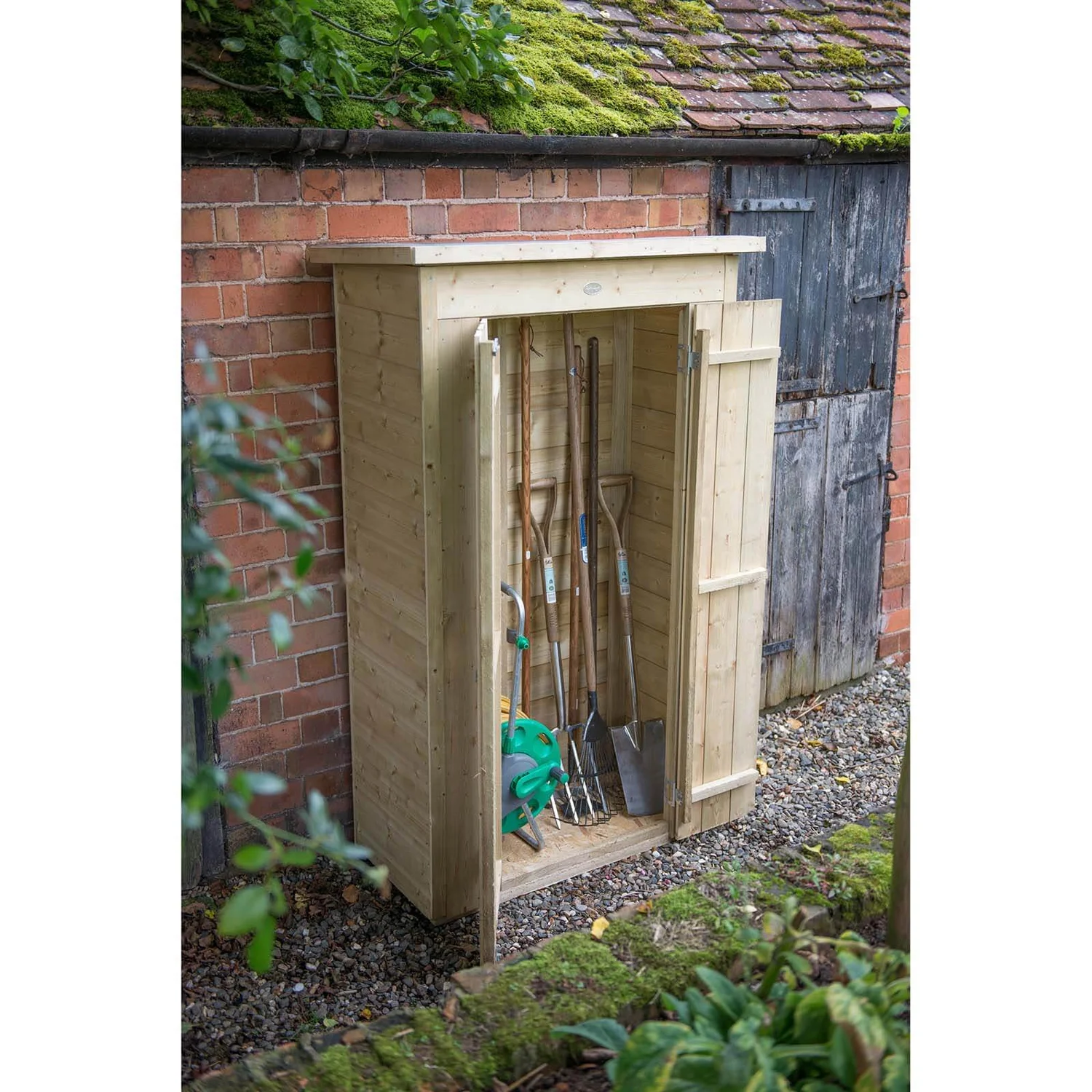 Forest Garden Wooden Tall Shiplap Pent Garden Store 2 Forest Garden Wooden Tall Shiplap Pent Garden Store - Image 2