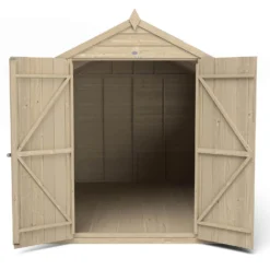 Forest 10 X 6ft Overlap Pressure Treated Apex Shed - Double Door -incl. Installation -Garden Care Tools Deals Store 12814917 7584832992825602
