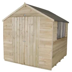 7x7ft Forest Wooden Overlap Pressure Treated Apex Shed -incl. Installation -Garden Care Tools Deals Store 12814920 1724845696876426