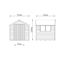 7x7ft Forest Wooden Overlap Pressure Treated Apex Shed -incl. Installation -Garden Care Tools Deals Store 12814920 9704845697033686