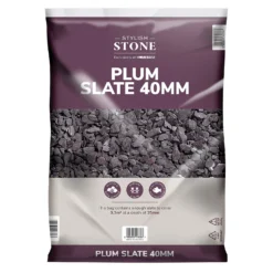 Stylish Stone Plum Slate 40mm - Large Pack - 19kg -Garden Care Tools Deals Store 12815204 5194902949043271