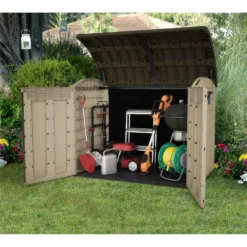 Keter Store It Out Ultra Outdoor Garden Storage Shed - Beige & Brown - 2000L -Garden Care Tools Deals Store 12815621 2154833203715627