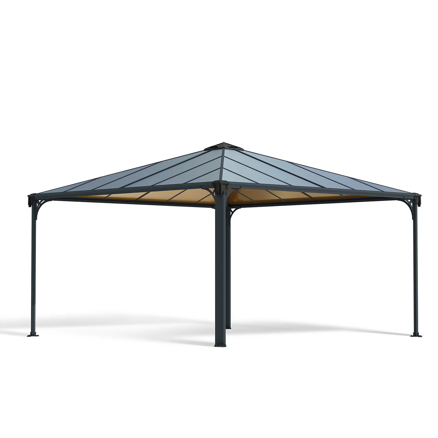 Palram - Canopia Palermo 4300 Garden Gazebo Grey 2 Palram - Canopia Palermo 4300 Garden Gazebo Grey - Image 2