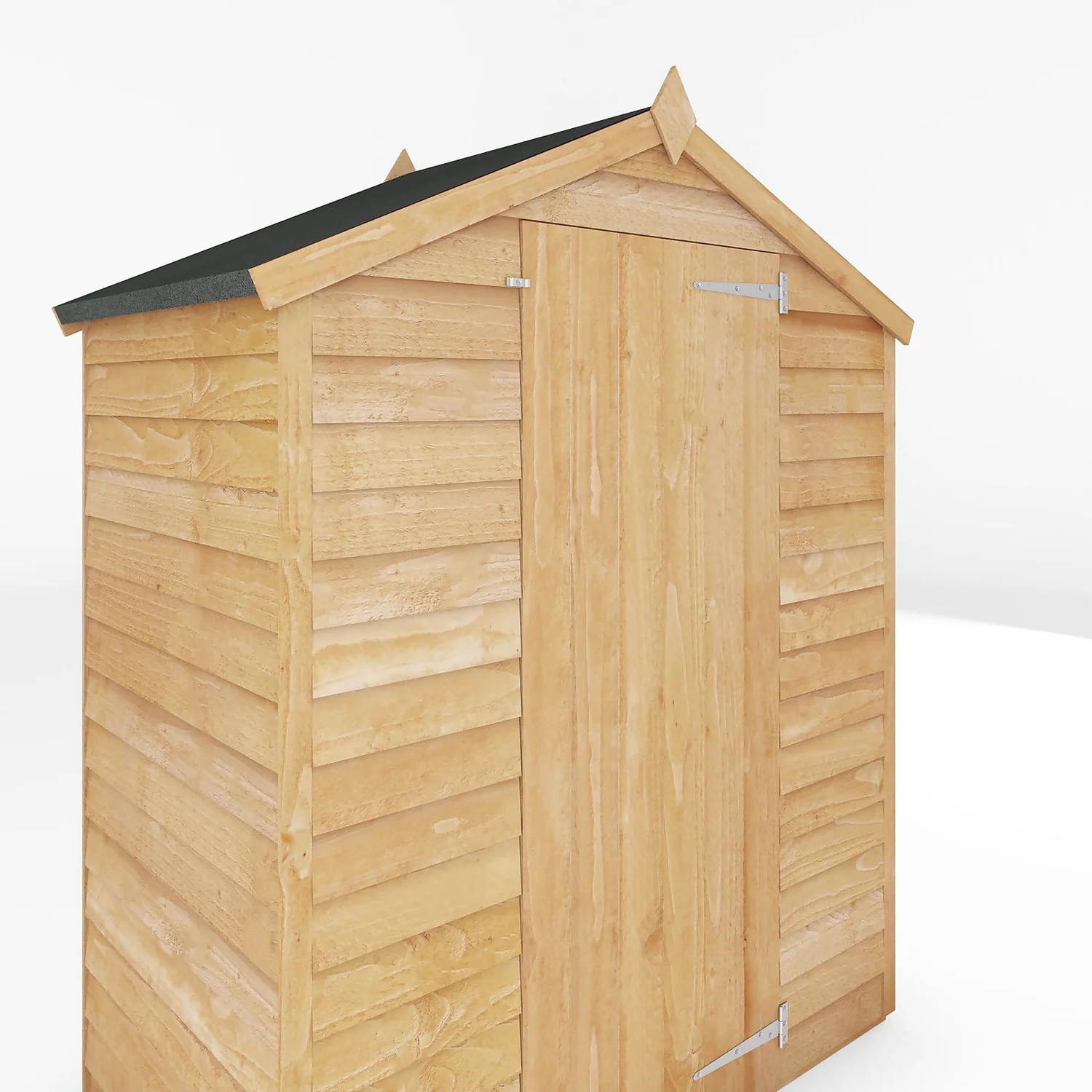 Mercia 5x3ft Overlap Apex Windowless Wooden Shed 4 Mercia 5x3ft Overlap Apex Windowless Wooden Shed - Image 4