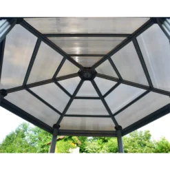 Palram - Canopia Roma Hexagonal Garden Gazebo Grey 9 Palram - Canopia Roma Hexagonal Garden Gazebo Grey -Garden Care Tools Deals Store 12821930 6544833174932253