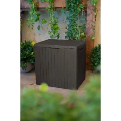 Keter City Outdoor Garden Storage Box 113L - Brown 11 Keter City Outdoor Garden Storage Box 113L - Brown -Garden Care Tools Deals Store 12822290 1124900073755494