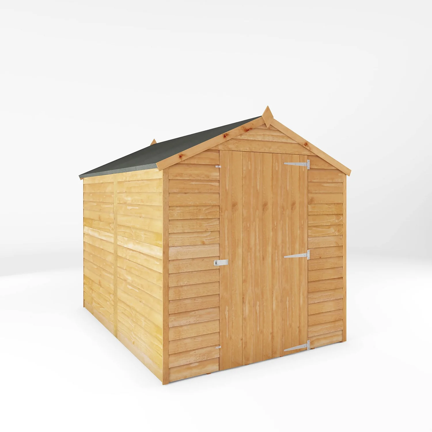Mercia 8 X 6ft Overlap Apex Windowless Shed 1 Mercia 8 X 6ft Overlap Apex Windowless Shed