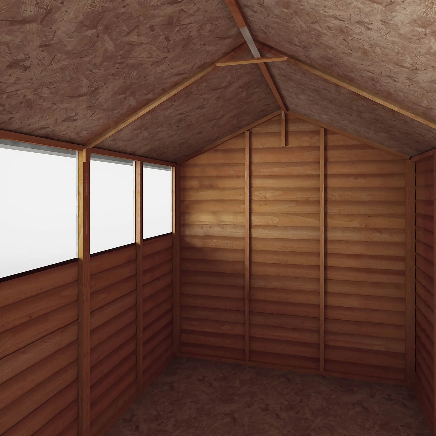 Mercia 8 X 6ft Overlap Double Door Apex Shed 3 Mercia 8 X 6ft Overlap Double Door Apex Shed - Image 3