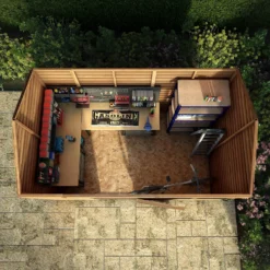 Mercia 10 X 6ft Overlap Reverse Apex Shed - Installation Included -Garden Care Tools Deals Store 12822603 1504980392005308