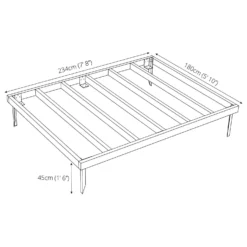 Mercia 8x6ft Pressure Treated Wooden Shed Base - Installation Included -Garden Care Tools Deals Store 12822607 2194832959402116