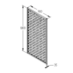 90cm Rosemore Lattice Trellis 4 Pack -Garden Care Tools Deals Store 12823383 7424833217868820