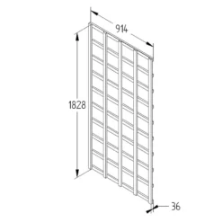 Heavy Duty Trellis - 91cm - Pack Of 5 -Garden Care Tools Deals Store 12823563 5834833218557005