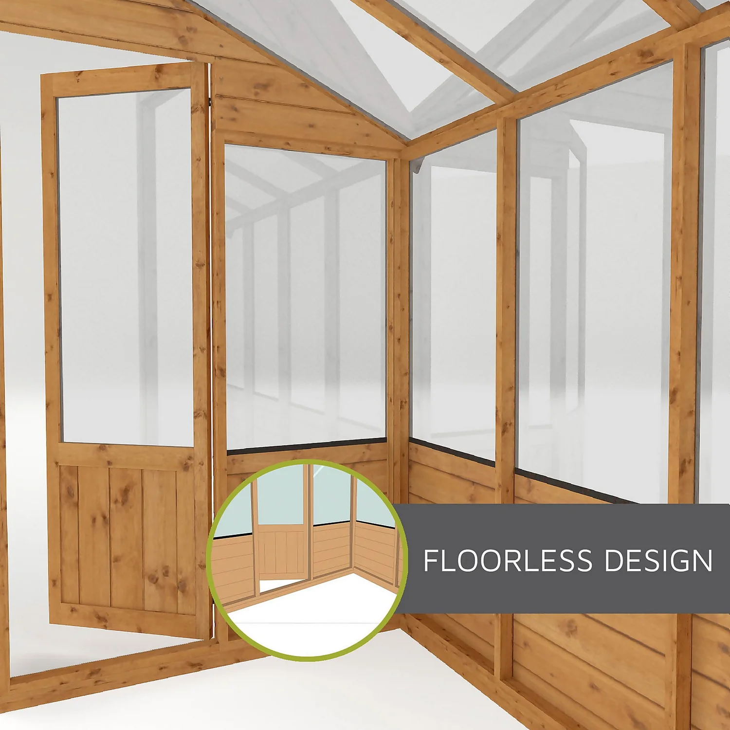 Mercia 8 X 4ft Lean To Greenhouse - Incl. Installation 7 Mercia 8 X 4ft Lean To Greenhouse - Incl. Installation - Image 7