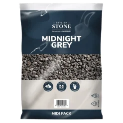 Stylish Stone Midnight Grey - Midi Pack - 9kg -Garden Care Tools Deals Store 12826536 6444902951245481