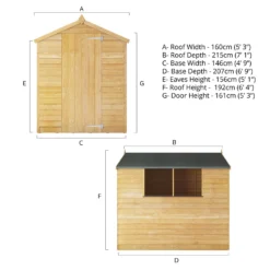 Mercia 7 X 5ft Overlap Apex Shed - Incl. Installation 18 Mercia 7 X 5ft Overlap Apex Shed - Incl. Installation -Garden Care Tools Deals Store 12827089 1165029433603724