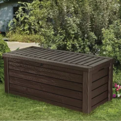 Keter Westwood Outdoor Garden Storage Box 570L - Brown -Garden Care Tools Deals Store 12828828 6994858568444073