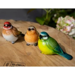 None Resin Blue Tit, Chaffinch & Robin Birds -Garden Care Tools Deals Store 12832873 1235025282491475