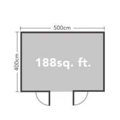 Forest Mendip 5.0m X 4.0m Log Cabin Double Glazed, 24kg Polyester Felt, Plus Underlay - Installation Included 19 Forest Mendip 5.0m X 4.0m Log Cabin Double Glazed, 24kg Polyester Felt, Plus Underlay - Installation Included -Garden Care Tools Deals Store 12833121 1064833198012627