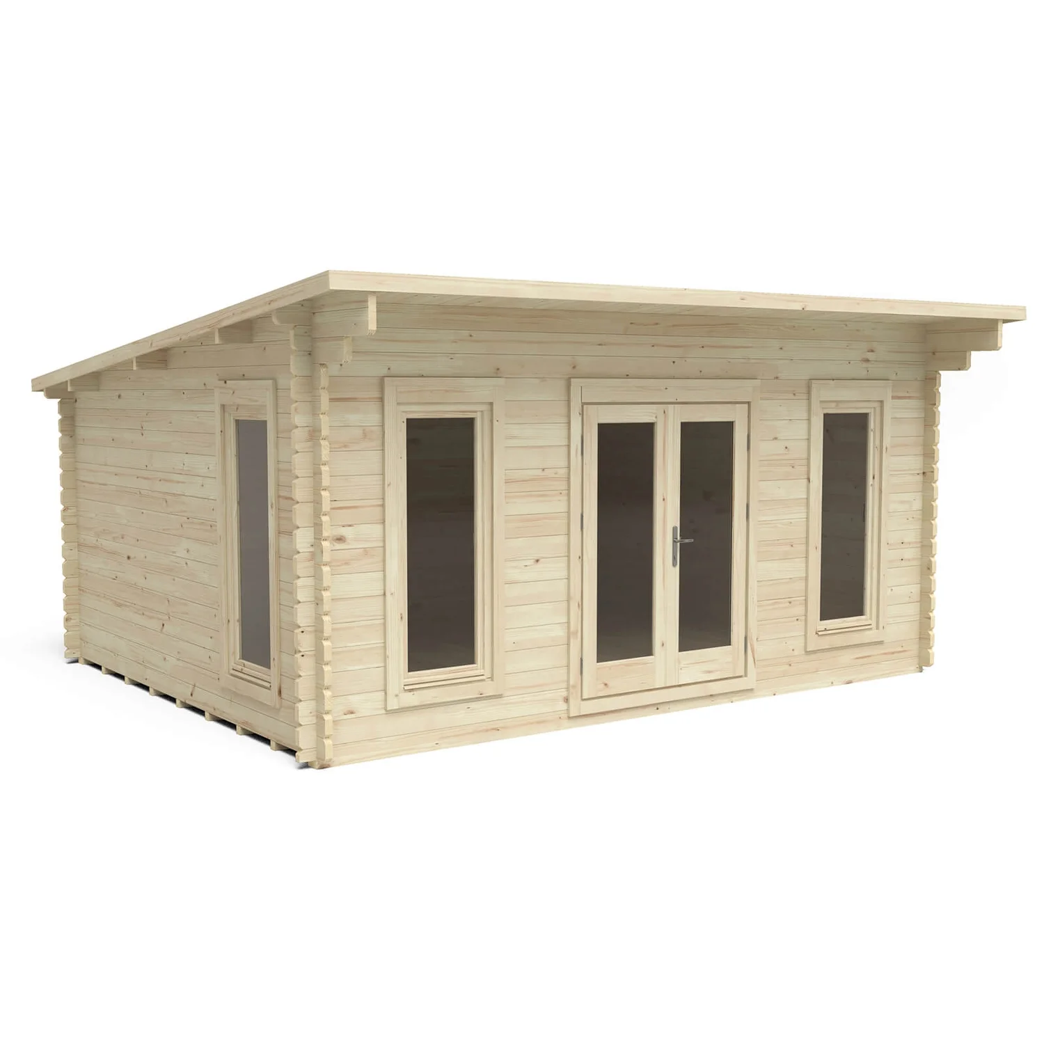 Forest Mendip 5.0m X 4.0m Log Cabin Double Glazed, 24kg Polyester Felt, Plus Underlay - Installation Included 1 Forest Mendip 5.0m X 4.0m Log Cabin Double Glazed, 24kg Polyester Felt, Plus Underlay - Installation Included