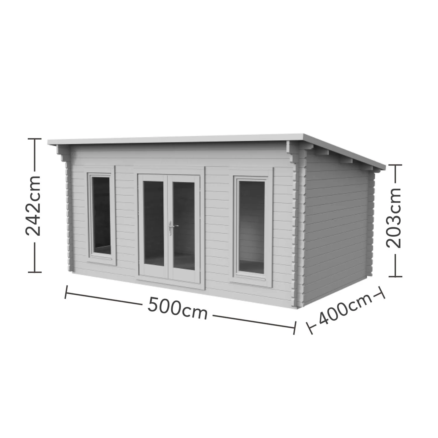 Forest Mendip 5.0m X 4.0m Log Cabin Double Glazed, 24kg Polyester Felt, Plus Underlay - Installation Included 9 Forest Mendip 5.0m X 4.0m Log Cabin Double Glazed, 24kg Polyester Felt, Plus Underlay - Installation Included - Image 9