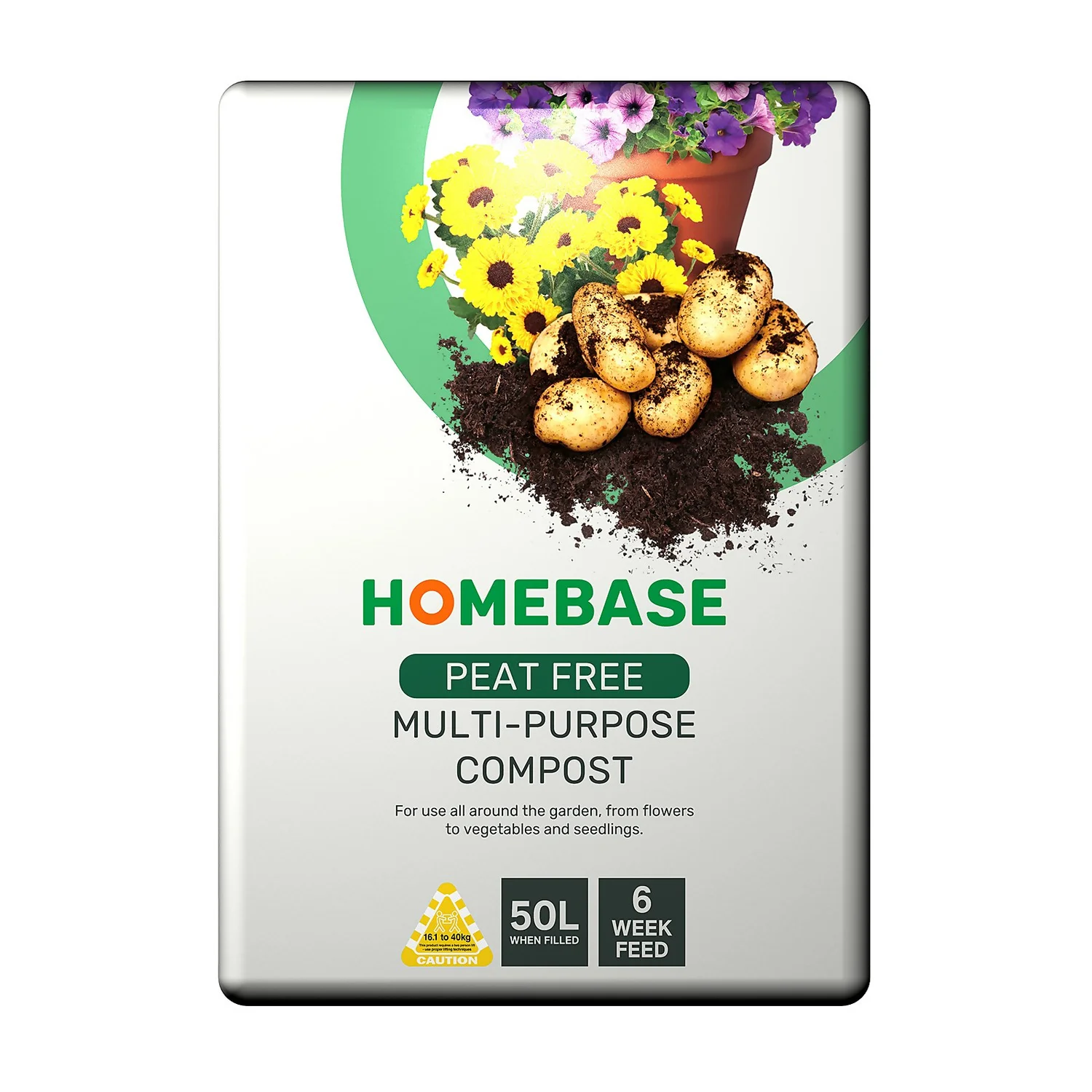 Homebase Peat Free Multi-Purpose Compost - 50L 1 Homebase Peat Free Multi-Purpose Compost - 50L