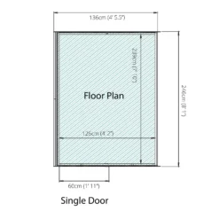 Country Living Southwell 8 X 4ft Premium Lean Too Greenhouse Painted + Installation - Aurora Green -Garden Care Tools Deals Store 12876030 9025004010914840