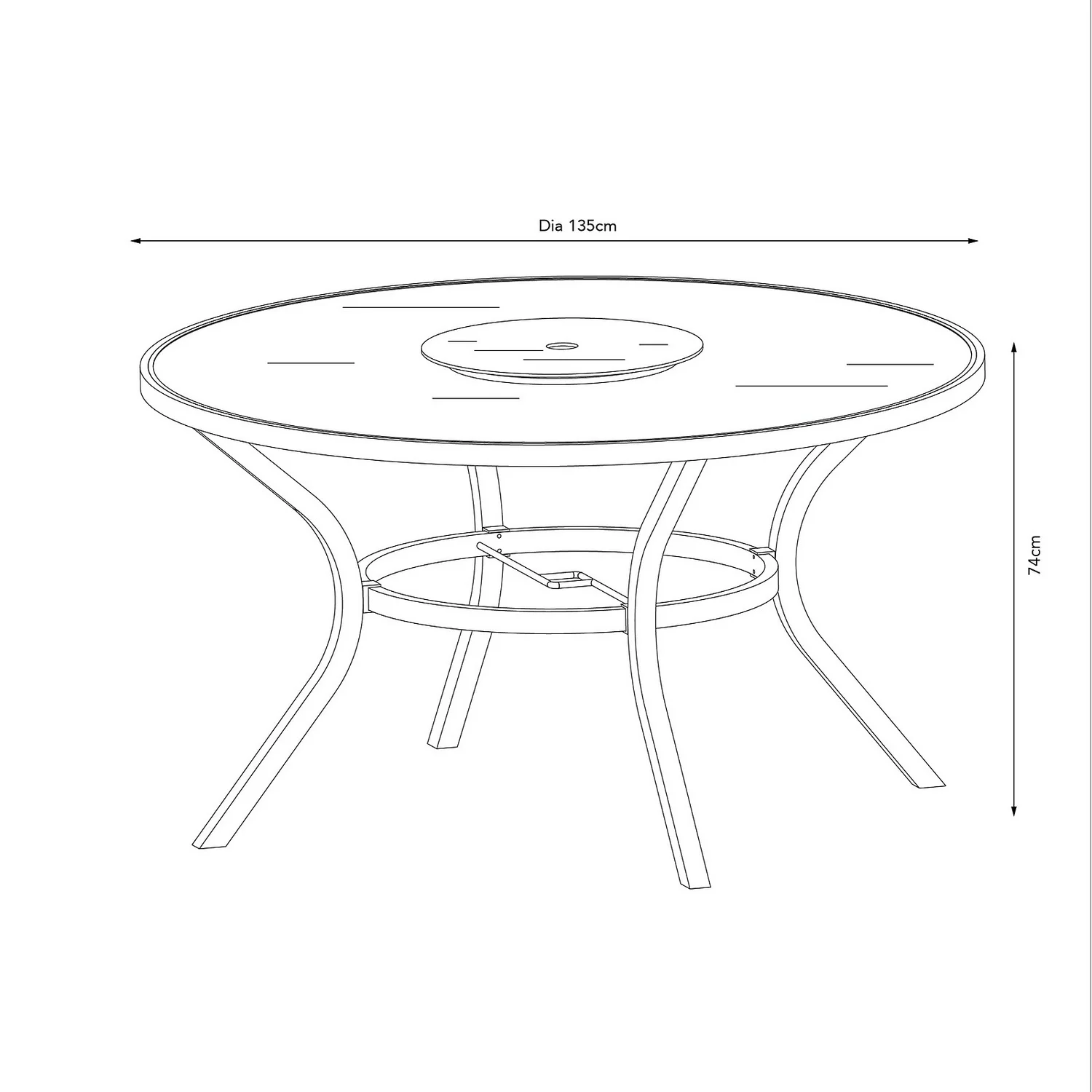 Misali 6 Seater Garden Dining Set 6 Misali 6 Seater Garden Dining Set - Image 6