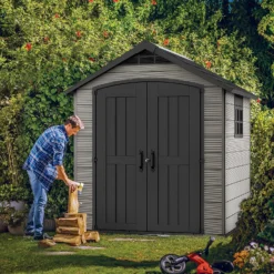 Keter Premier 7 X 7ft Outdoor Garden Apex Storage Shed - Grey 19 Keter Premier 7 X 7ft Outdoor Garden Apex Storage Shed - Grey -Garden Care Tools Deals Store 12882034 7855036180740362