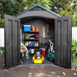 Keter Premier 7 X 7ft Outdoor Garden Apex Storage Shed - Grey 18 Keter Premier 7 X 7ft Outdoor Garden Apex Storage Shed - Grey -Garden Care Tools Deals Store 12882034 9565036180690085