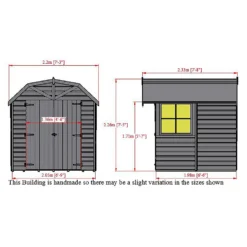 Shire Barn Style Shed - 7 X 7ft -Garden Care Tools Deals Store 12886994 1064849861345206
