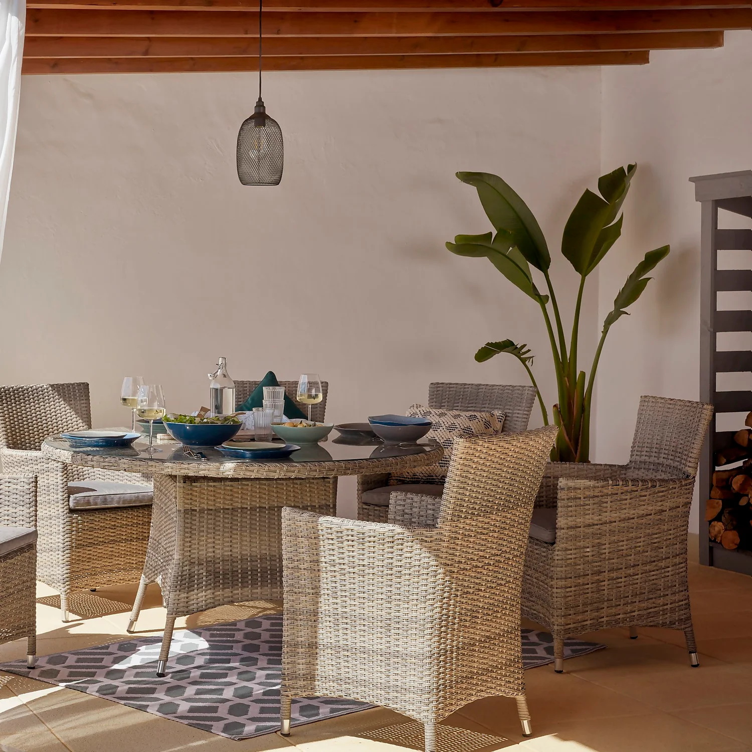 Florence 6 Seater Garden Dining Set 7 Florence 6 Seater Garden Dining Set - Image 7