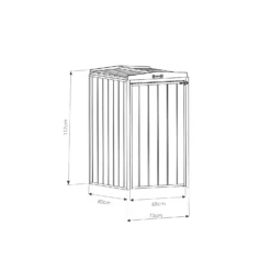 Mercia Single Bin Store 13 Mercia Single Bin Store -Garden Care Tools Deals Store 12888119 1274849860070593