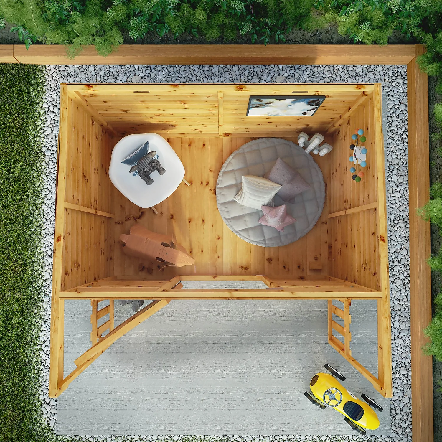 Mercia 5'9ft X 5'8ft Pent Style Wooden Playhouse 8 Mercia 5'9ft X 5'8ft Pent Style Wooden Playhouse - Image 8