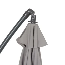None 3m Overhanging Parasol - Light Grey -Garden Care Tools Deals Store 12888566 7124966185535470