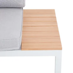 Spirit Metal Garden Corner Sofa Set - Grey -Garden Care Tools Deals Store 12889918 2024846181086020