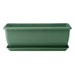Self Watering Balconniere Troughs In Green - 70cm