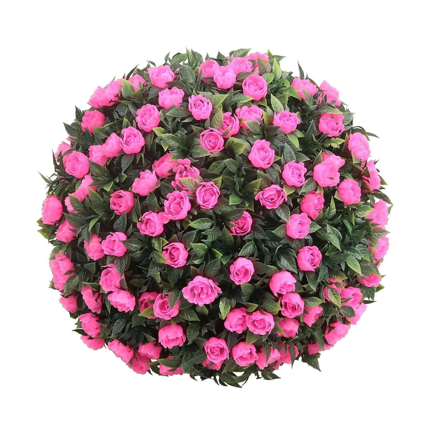 Artificial Topiary Ball - Pink Rose 2 Artificial Topiary Ball - Pink Rose - Image 2