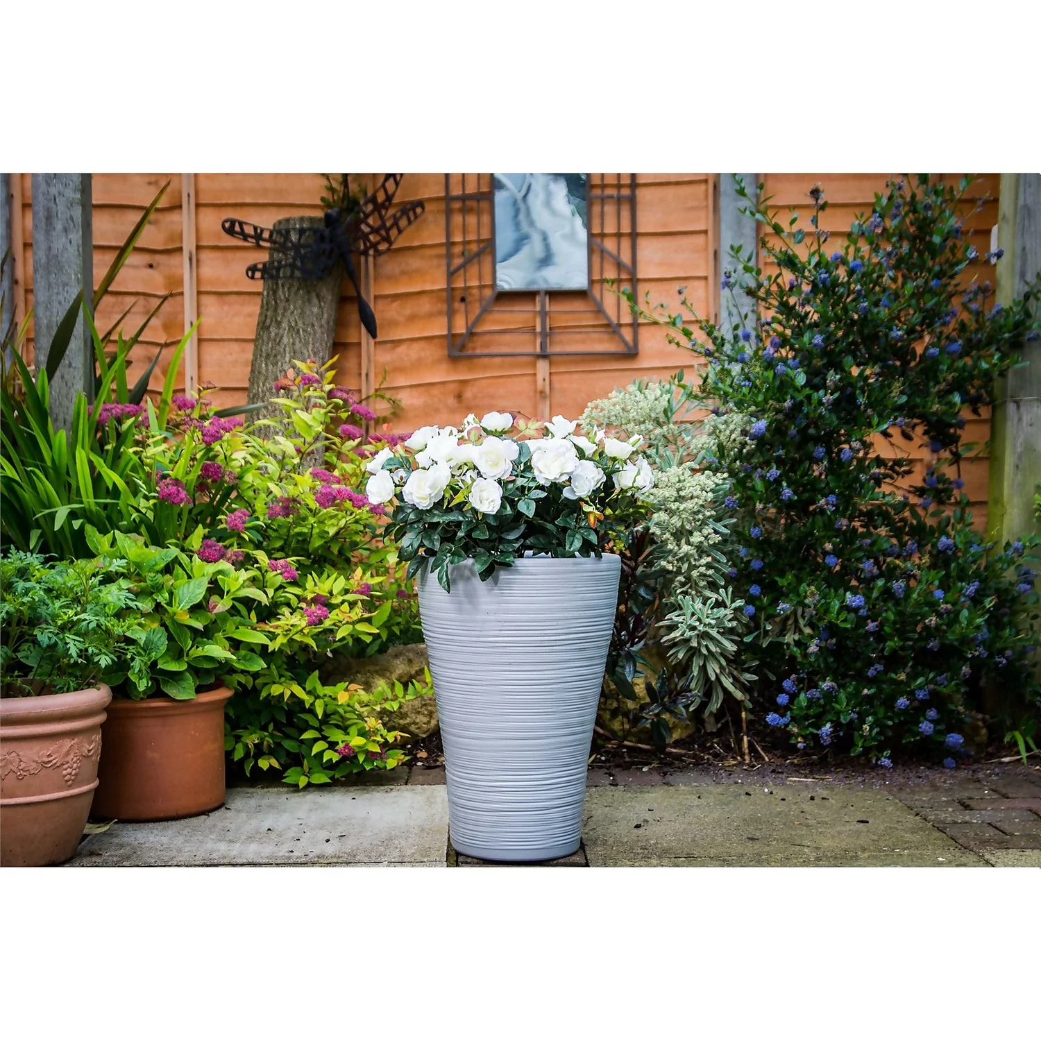 Tall Hereford Planter - Cool Grey 1 Tall Hereford Planter - Cool Grey