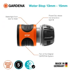 GARDENA Water Stop 13 Mm (1/2") 15 Mm (5/8") 6 GARDENA Water Stop 13 Mm (1/2") 15 Mm (5/8") -Garden Care Tools Deals Store 13043387 5054907551277982