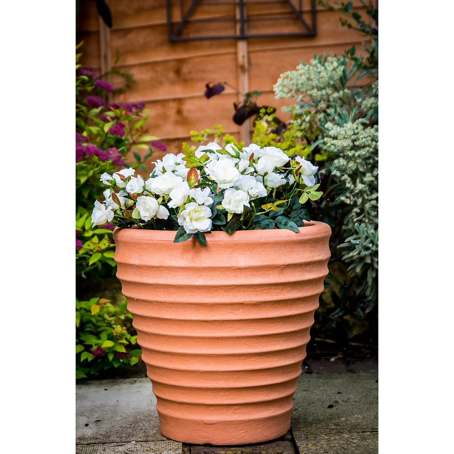 Moroccan Garden Planter Terracotta 43cm 4 Moroccan Garden Planter Terracotta 43cm - Image 4