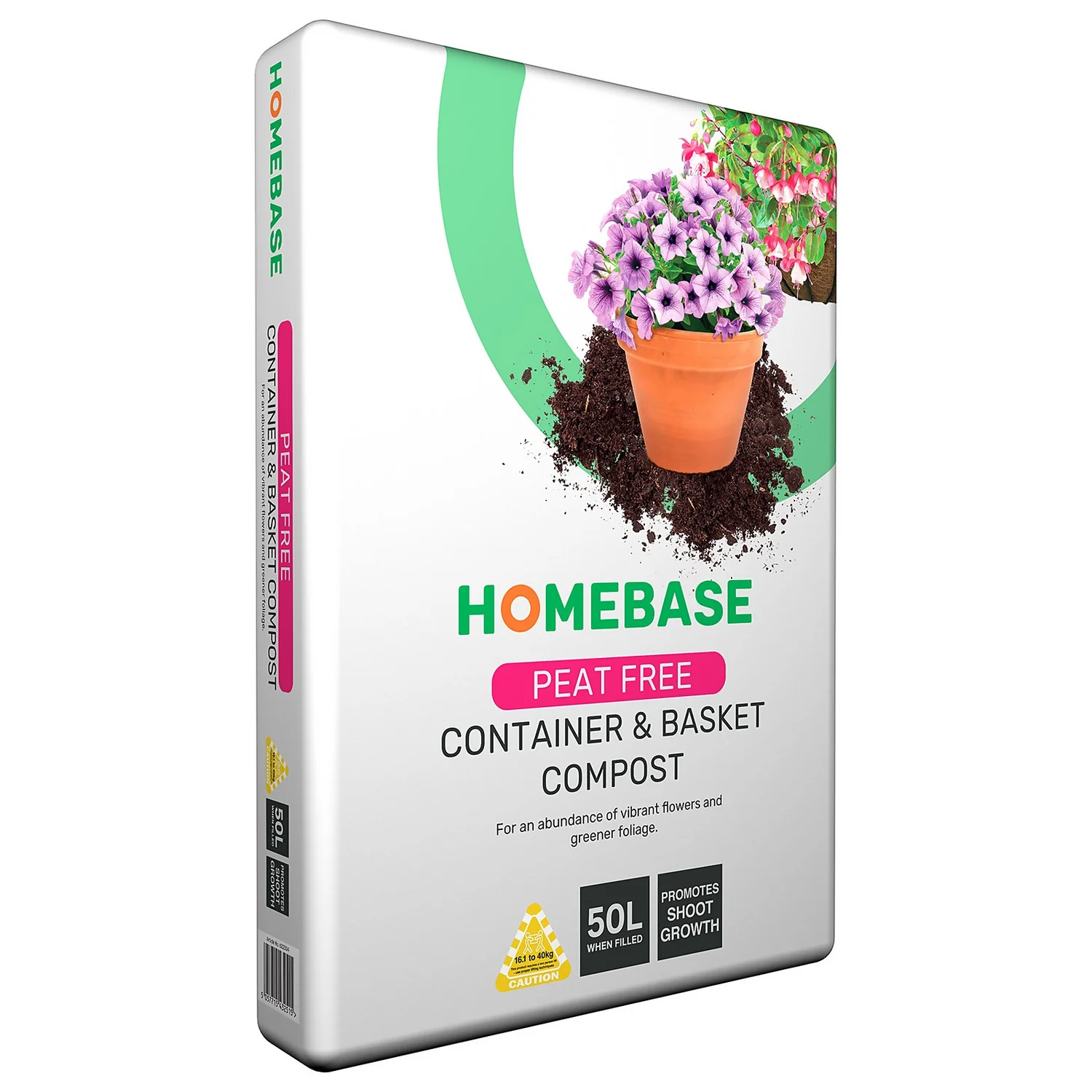 Homebase Peat Free Container & Basket Compost - 50L 1 Homebase Peat Free Container & Basket Compost - 50L
