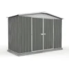 Absco 10 X 5ft Regent Metal Apex Shed - Grey